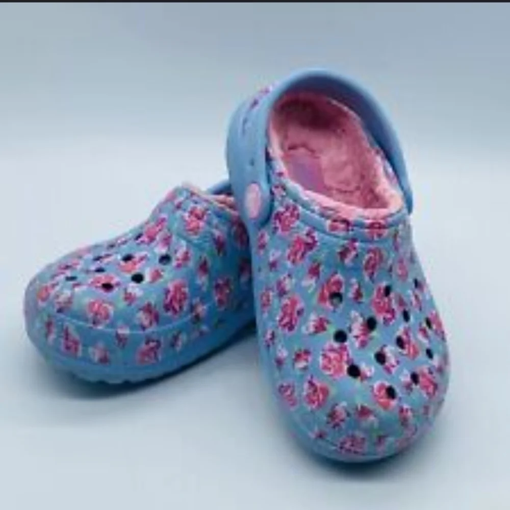 Croc floral for little girls big girls